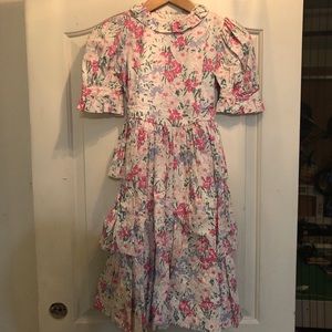 Laura Ashley Floral Dress Girls Size 7-8